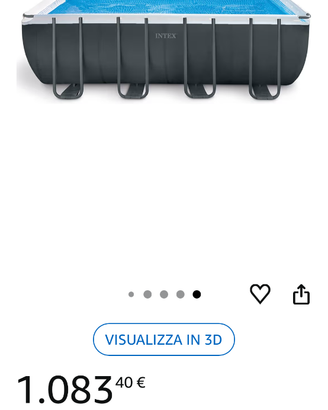 Piscina fuori terra e robot