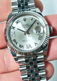Rolex DJ 36 silver diamanti 126234 jubilee 2022 