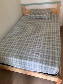 Letto e materasso memory 1 piazza e mezza