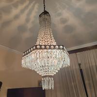 Lampadario antico stile impero Cristallidi Boemia