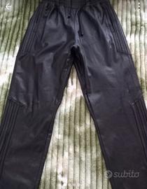 pantaloni sportive di pelle 