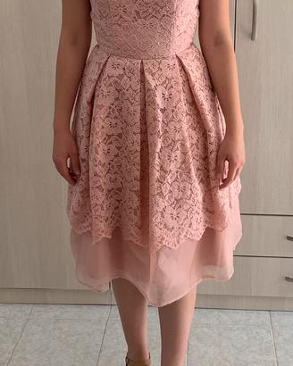 Vestito pizzo rosa tg 40 - Chi Chi London