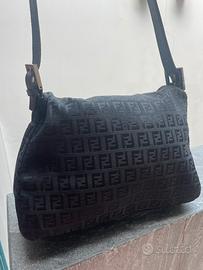 Borsa Fendi Mamma baguette in tessuto