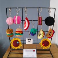 Portachiavi all'uncinetto 