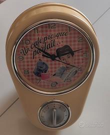 orologio da parete vintage con timer 