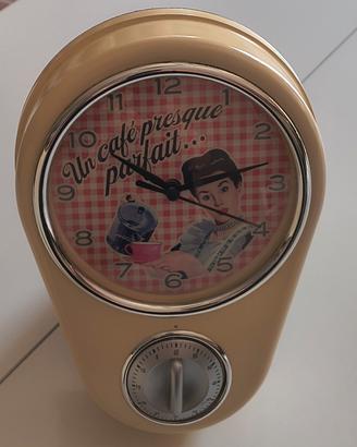 orologio da parete vintage con timer 