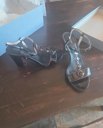 sandali gioiello nero giardini