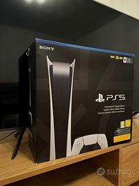 PLAYSTATION 5 DIGITAL NUOVA CHIUSA SCONTRINO 435 E