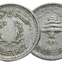MONETA LIBANESE LIBANO 5 Piastre 1954 CODR29