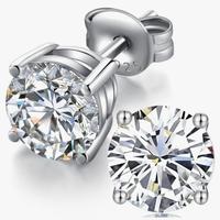 Orecchini in oro bianco con diamanti certificati