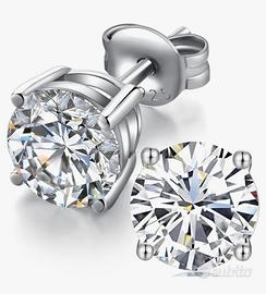 Orecchini in oro bianco con diamanti certificati