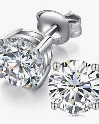 Orecchini in oro bianco con diamanti certificati