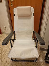 2 pz sedie in alluminio 