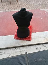 manichino in polistirolo da appoggio foderato 