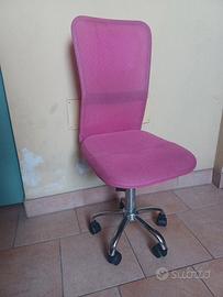 sedia con rotelle cameretta studio