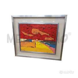 QUADRO ASTRATTO ELCOF CORNICE 60X70