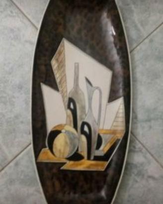 Piatto ceramica da tavola o parete Alfa anni '50