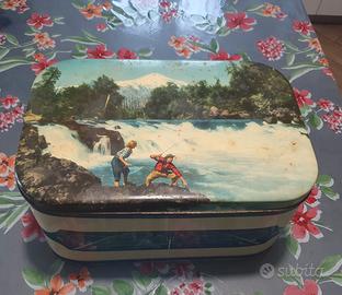 scatola di latta vintage