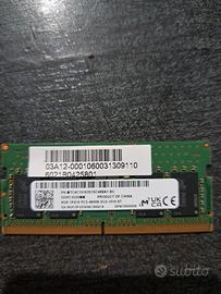 Coppia di ram 8gb ddr5 x notebook