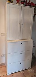 Coppia mobili IKEA bianco decapato