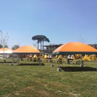 Gazebo a cupola curva ignifuga 400x400