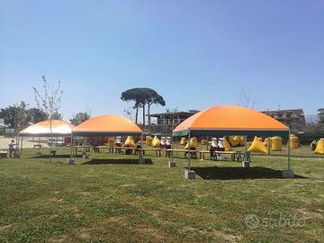 Gazebo a cupola curva ignifuga 400x400