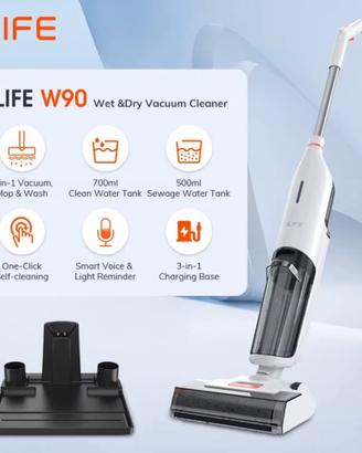 ILIFE W90 Aspirapolvere Lavapavimenti Senza Fili