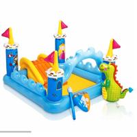 piscina gonfiabile con scivolo a forma di castello