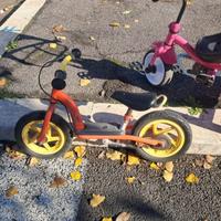 Biciclettina senza pedali per equilibrio rossa