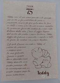 Pergamena Teddy 75° anniversario Thun