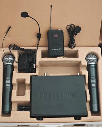 Microfono microfoni sistema wireless professionale