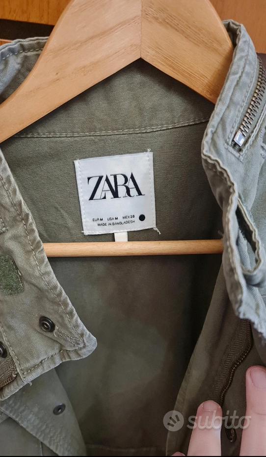 Giacca verde militare hot sale uomo zara