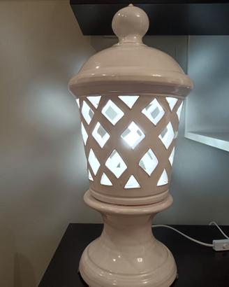 LAMPADA CERAMICA DI CALTAGIRONE REALIZZATA A MANO