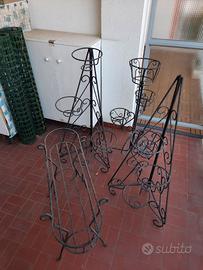 Fioriera in ferro battuto