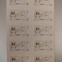 Set 10 francobolli sottofacciali Posta1 euro 3,00