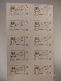 Set 10 francobolli sottofacciali Posta1 euro 3,00
