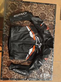 giacca moto 52 Alpinestars in pelle perfetta