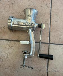 Tritacarne Vintage Tre Spade n8-in ghisa -funziona
