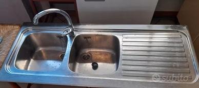 Lavello acciaio inox 2 pozzetti