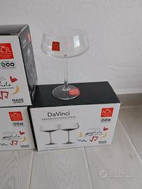 Calici in cristallo design Ugo Nespolo