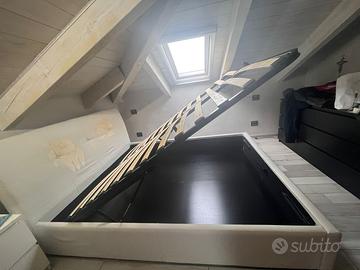 Letto Matrimoniale con Contenitore + Materasso