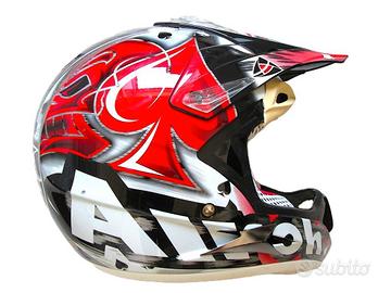 Casco AIROHHELMET grafica enduro motard cross quad