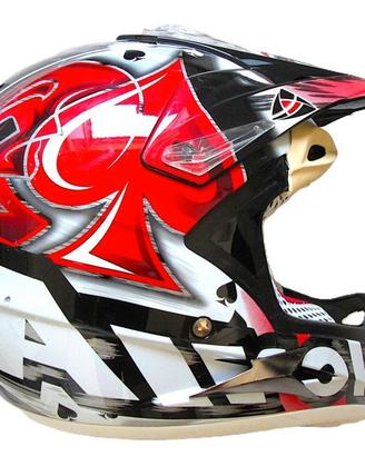 Casco AIROHHELMET grafica enduro motard cross quad