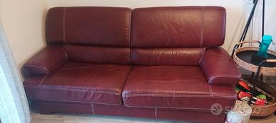 divano letto pelle 3 posti tisettanta