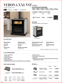 Stufa Cucina a legna NORDICA mod. VERONA PETRA