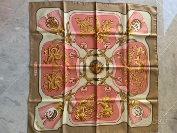 RARE COLLECTIBLE VINTAGE HERMES SILK SCARF TSUBAS