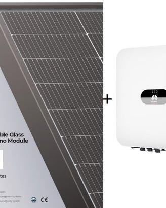 kit fotovoltaico HUAWEI moduli BIFACCIALI 6 kw