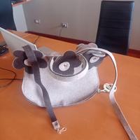 borsa in panno con tracolla