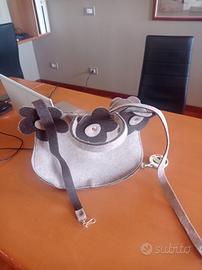 borsa in panno con tracolla