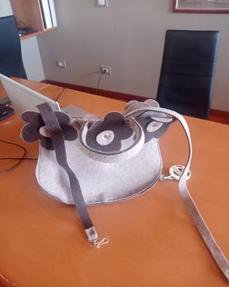 borsa in panno con tracolla